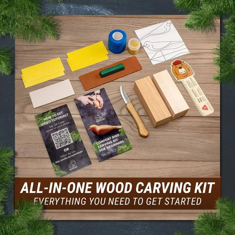 Wood Carving Kit Comfort Bird DIY Kits