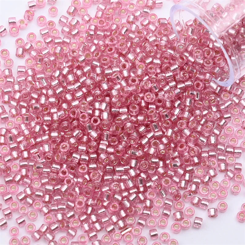2mm Silver Colour Inside Mini, Beads Glass Craft Beads For DIY Art Craft