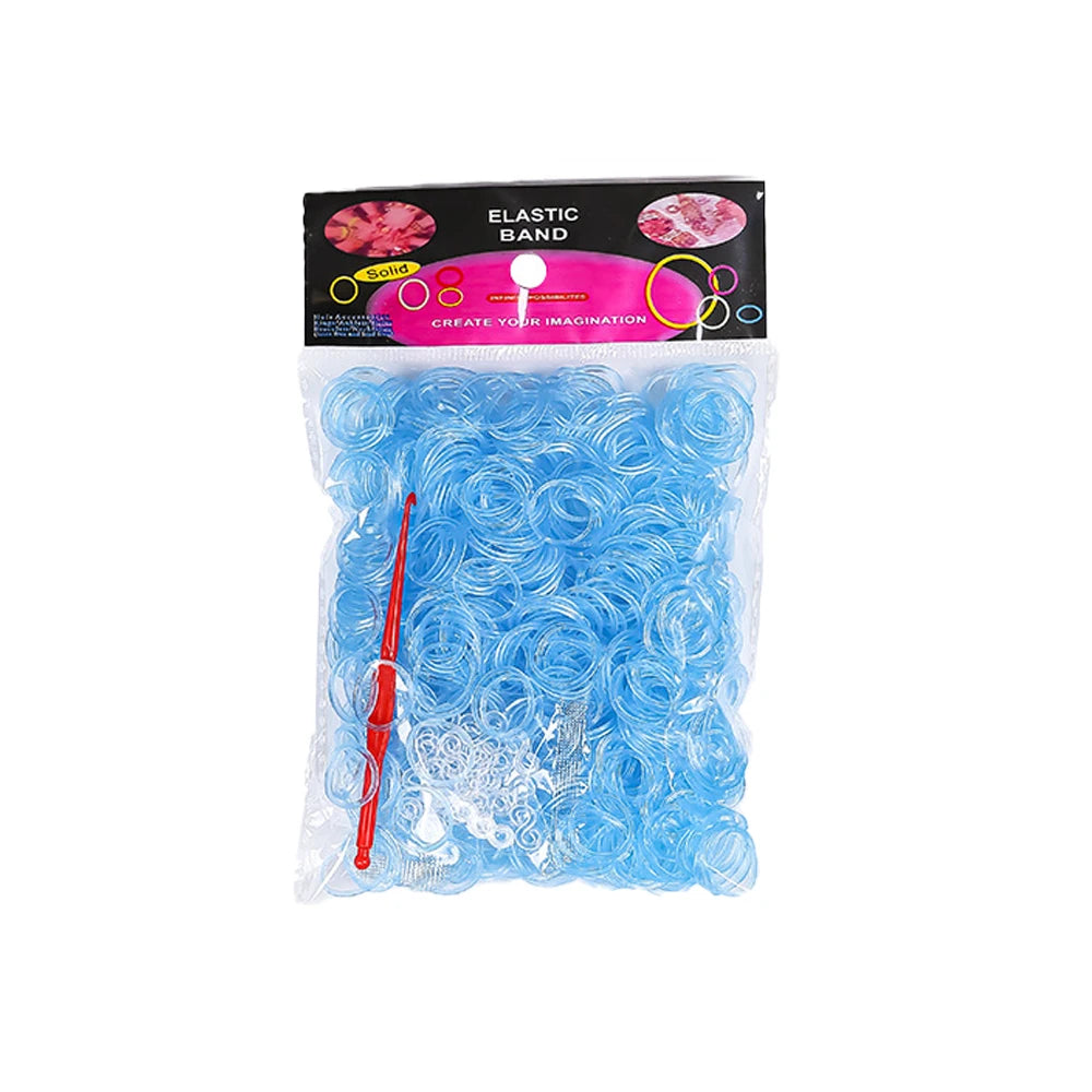 600pcs Elastic Colorful Rubber Loom Bands for Boy,, Girl Kids Weaving DIY Craft Gift Bracelet Jewelry Making Accessories Supplies