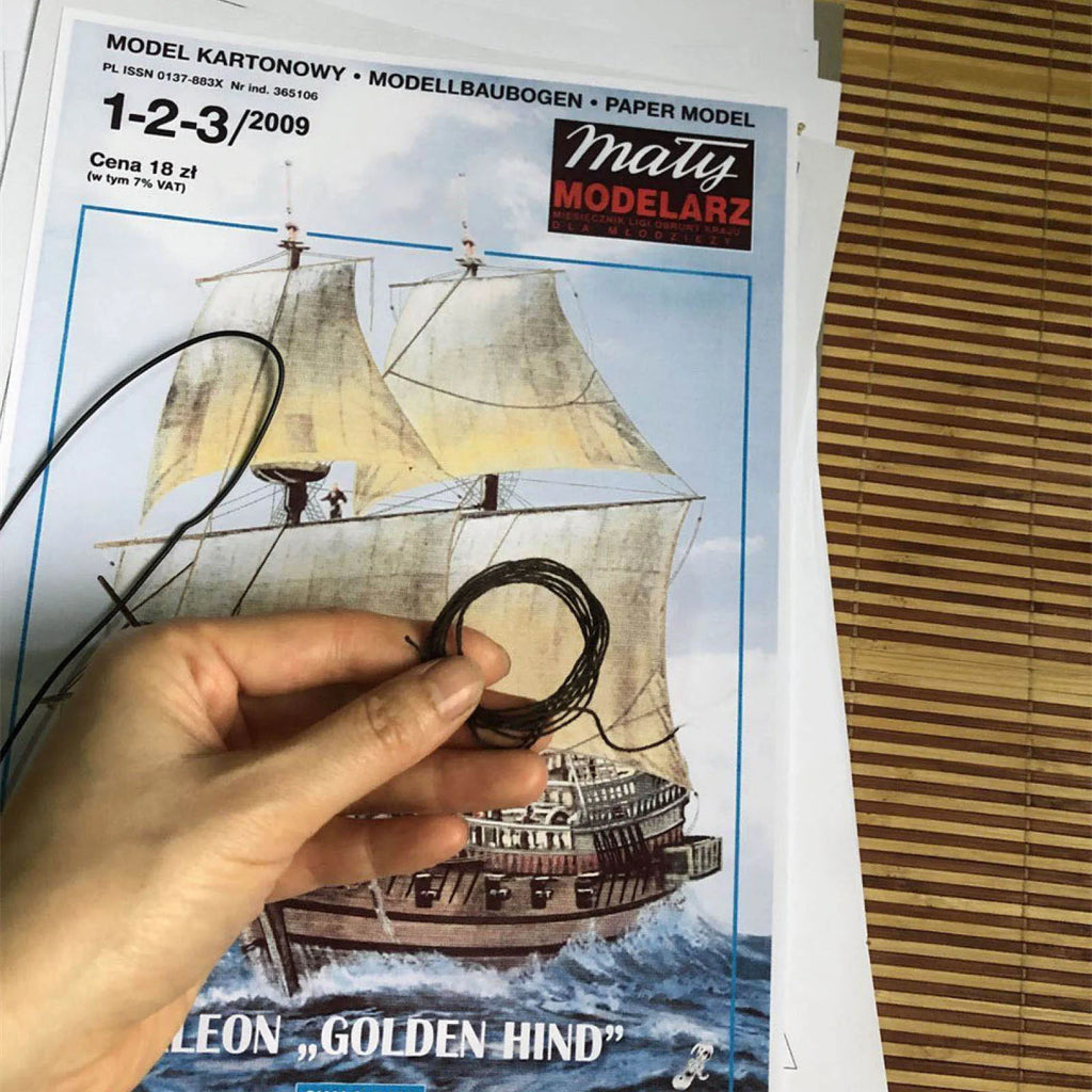 Paper boat model DIY battleship paper model sailboat model Unassembled Kit