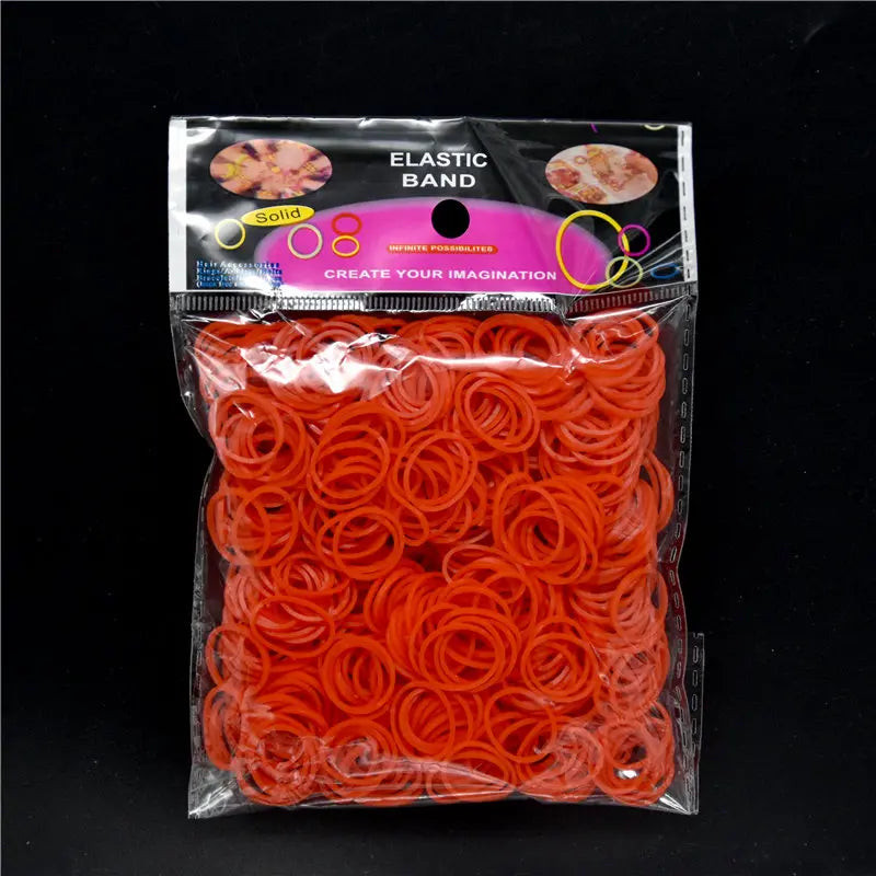 New Loom Rubber Bands Bracelet for Kids or Hair Rainbow Rubber Loom Bands