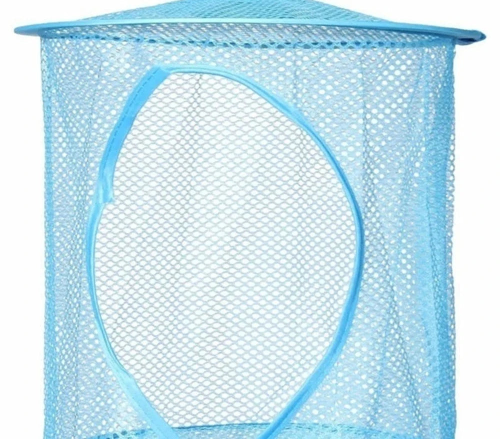 Net Hanging Multi-layer Storage Hanging Cage Cylindrica, Kid Toy , crafts Basket