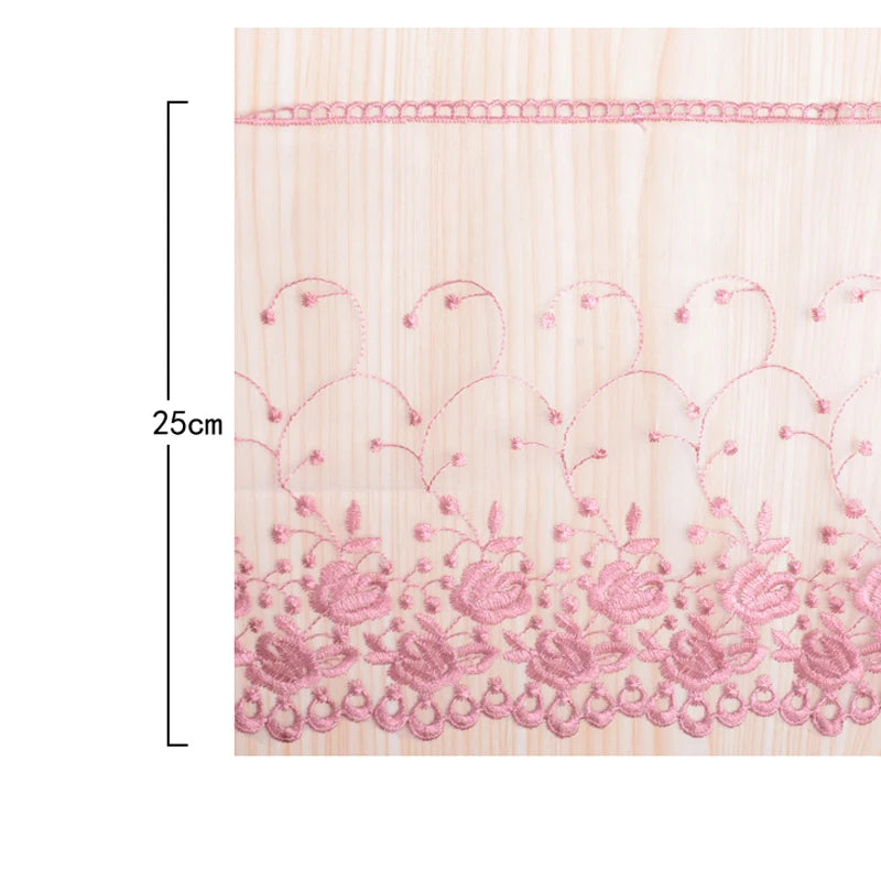 1 Colorful Embroidery Lace DIY Ladies Wedding Dress ,Clothing, Fabric ,Cradle ,
