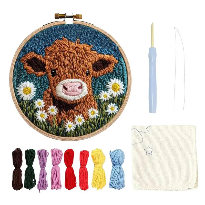 Punch Needle Embroidery Starters Kit Punch Needle Kit