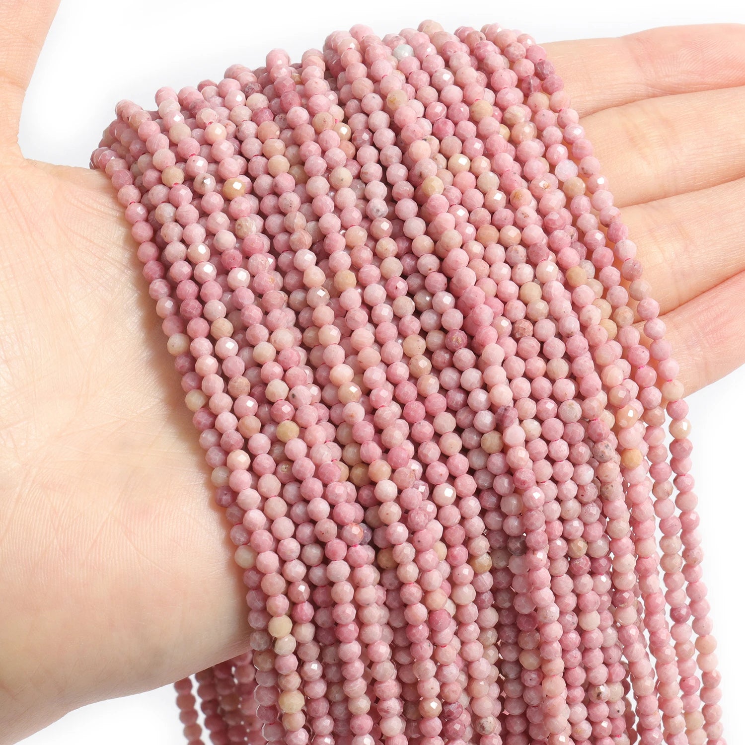 Faceted Natural Stone Beads Faceted Amazonite Aquamarine Opal Labradorite Loose Spacer Bead