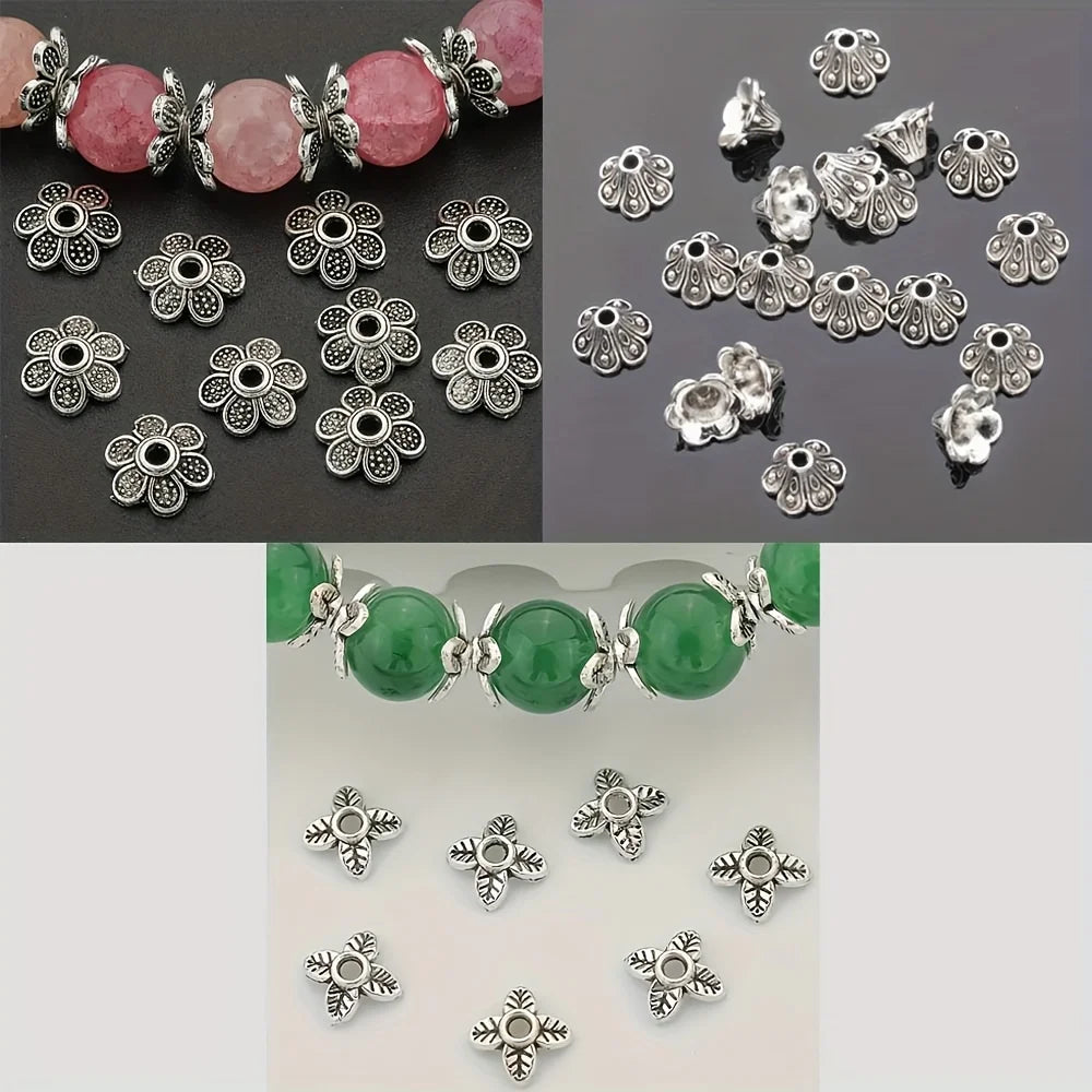 392pcs Alloy Bead Caps, Suitable As Materials for DIY Jewelry Making.