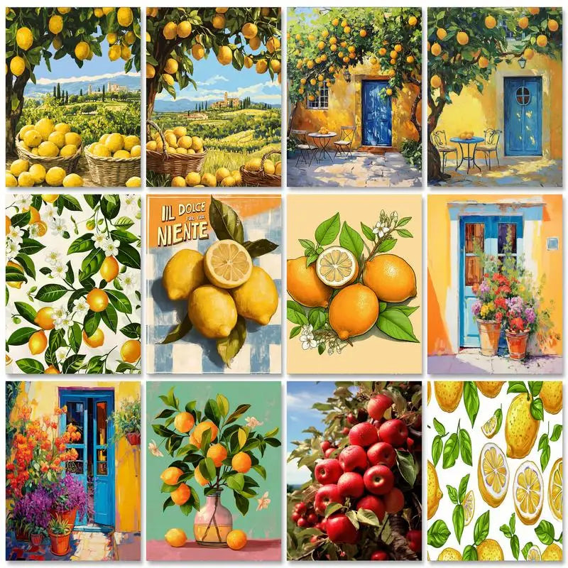DIY Tree Diamond Painting Landscape Door Craft Kit Full Round Square Diamond Embroidery.