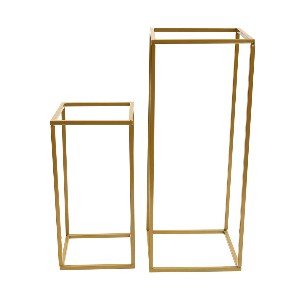 4 Piece Gold 
Flower Stand Set  Tall  DIY Decoration Holder