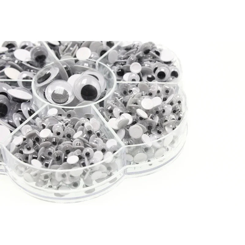 210-800PCS Self Adhesive Doll  Eyes for DIY Craft Toys Googly Wiggly Eyes Scrapbooking Decor Craft Supplies 4/5/6/7/8/10/12mm