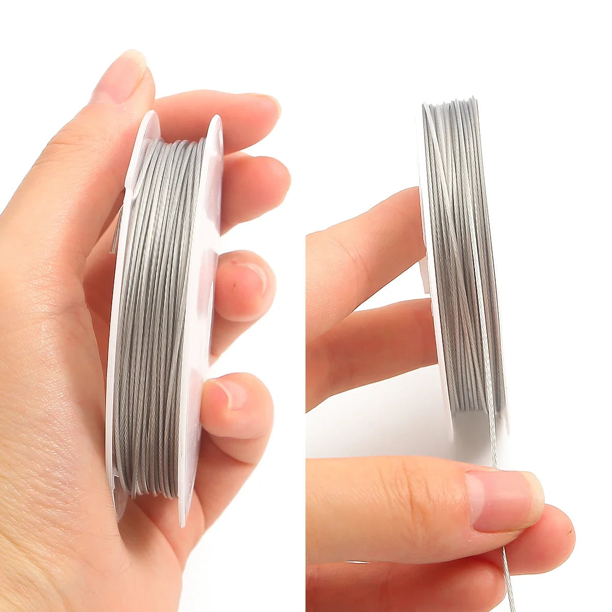 Stainless Steel Beading Cord String 0.3-1mm Strong Wire for Jewelry Making DIY Handcraft Sculpting Craft Bailing