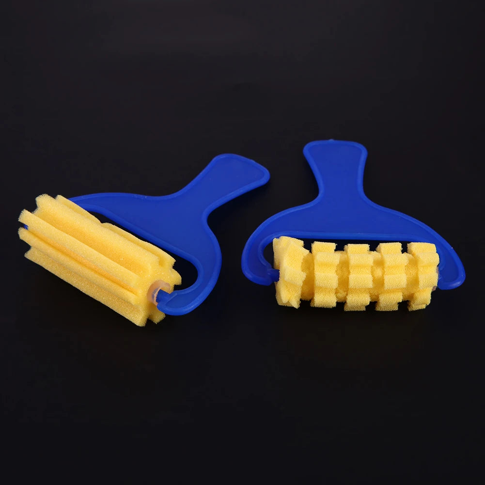4Pcs Creative Kids Yellow Sponge Brushes