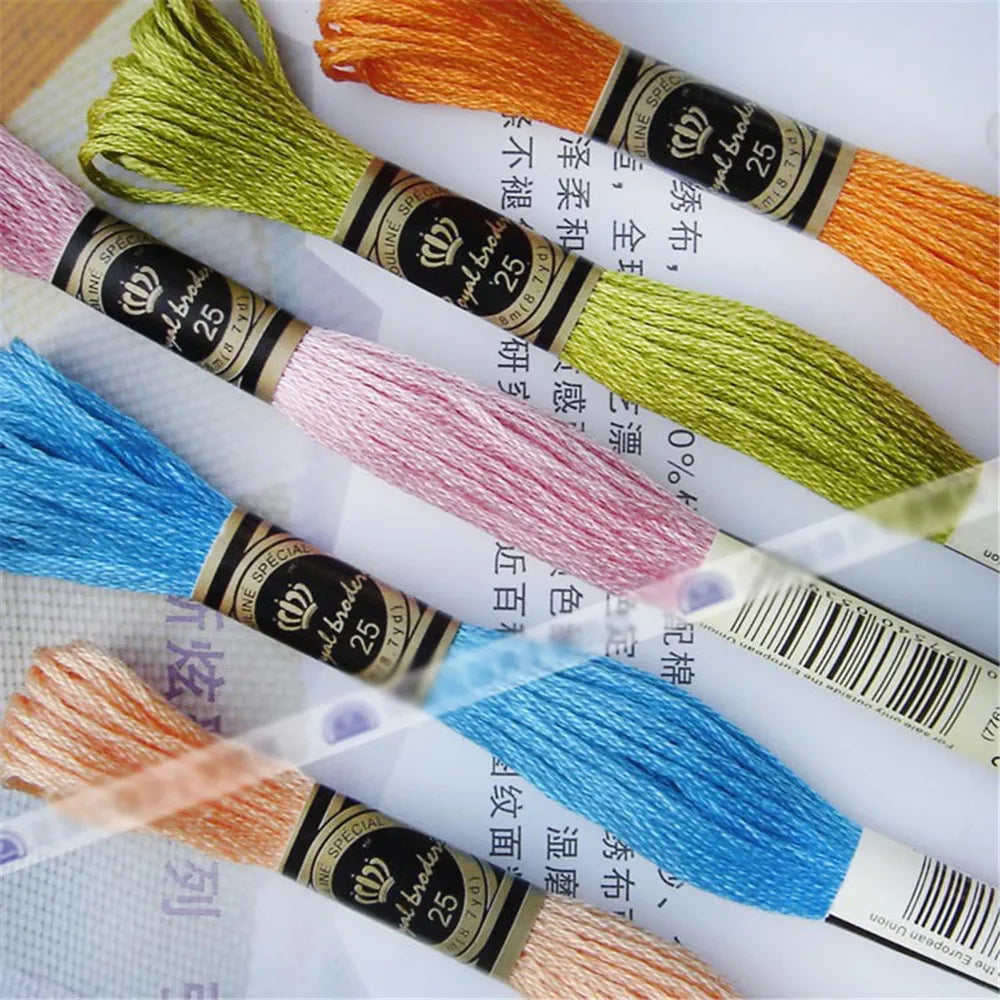 High Quality Cross stitch Floss Embroidery thread ,447 color