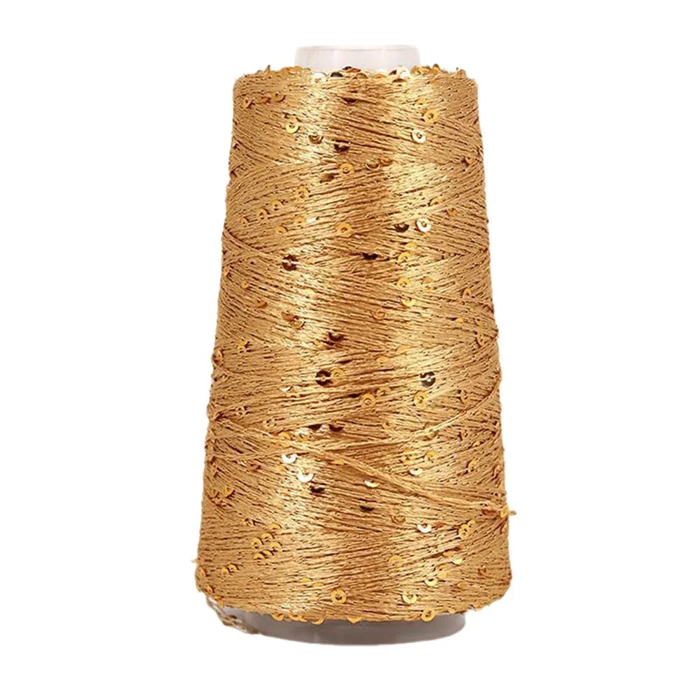 100g/Roll Multicolor Fine Gold Silver Yarn Dia.0.8mm Crochet Accessories Shiny Yarn Hand-woven Supplies DIY