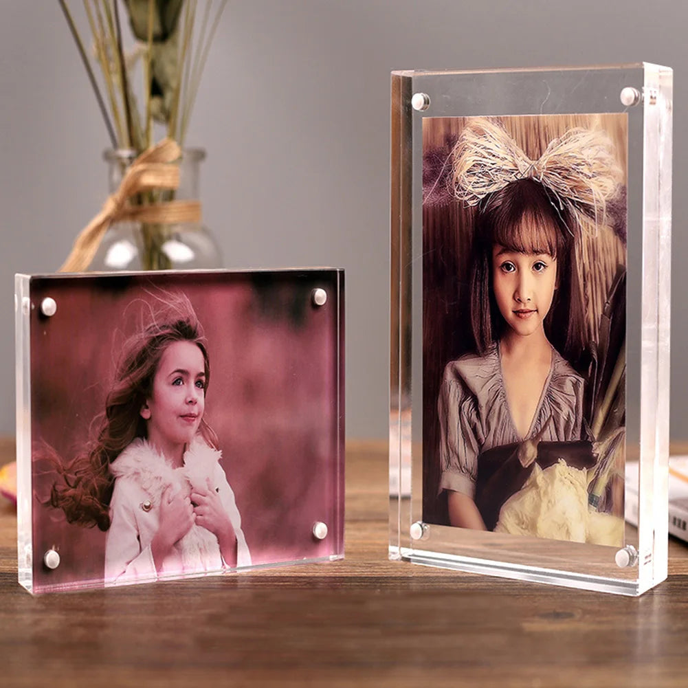 Photo Frame Transparent Acrylic Photo Frame Magnetic Poster Display