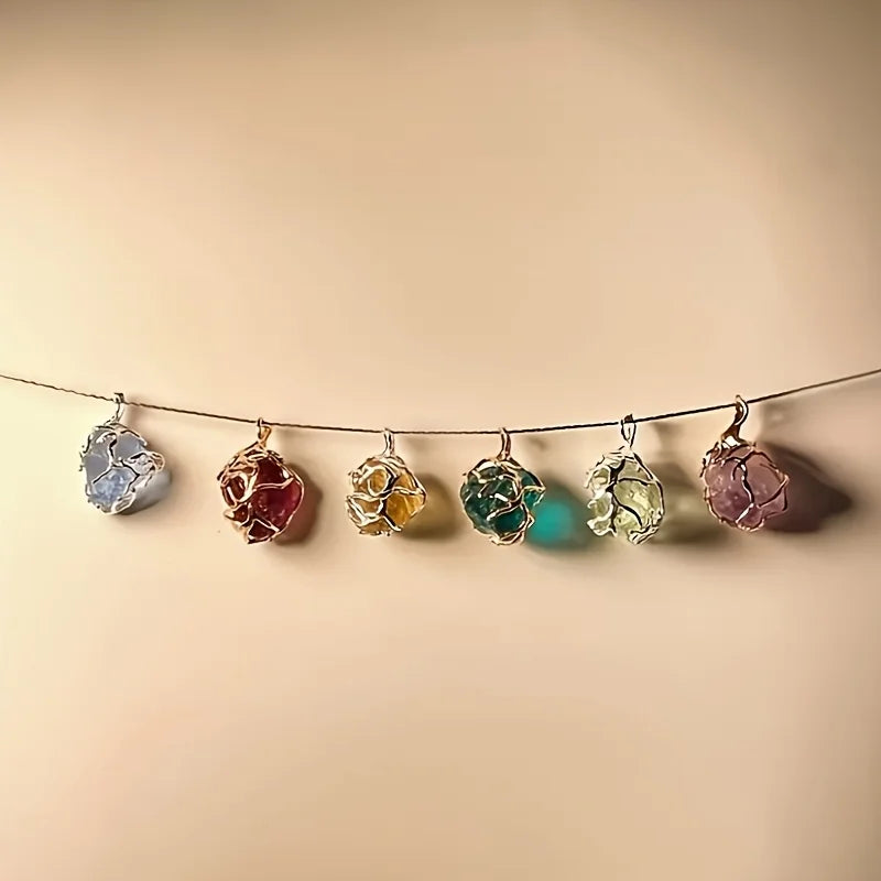6pcs Branch Pendant Tray Set, for DIY Handmade Jewelry Making Materials