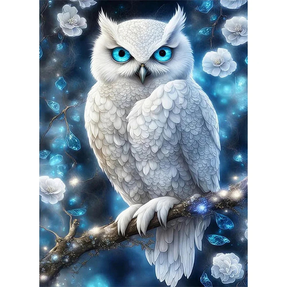 5D DIY Drill Partial AB Diamond Painting Owl Kit