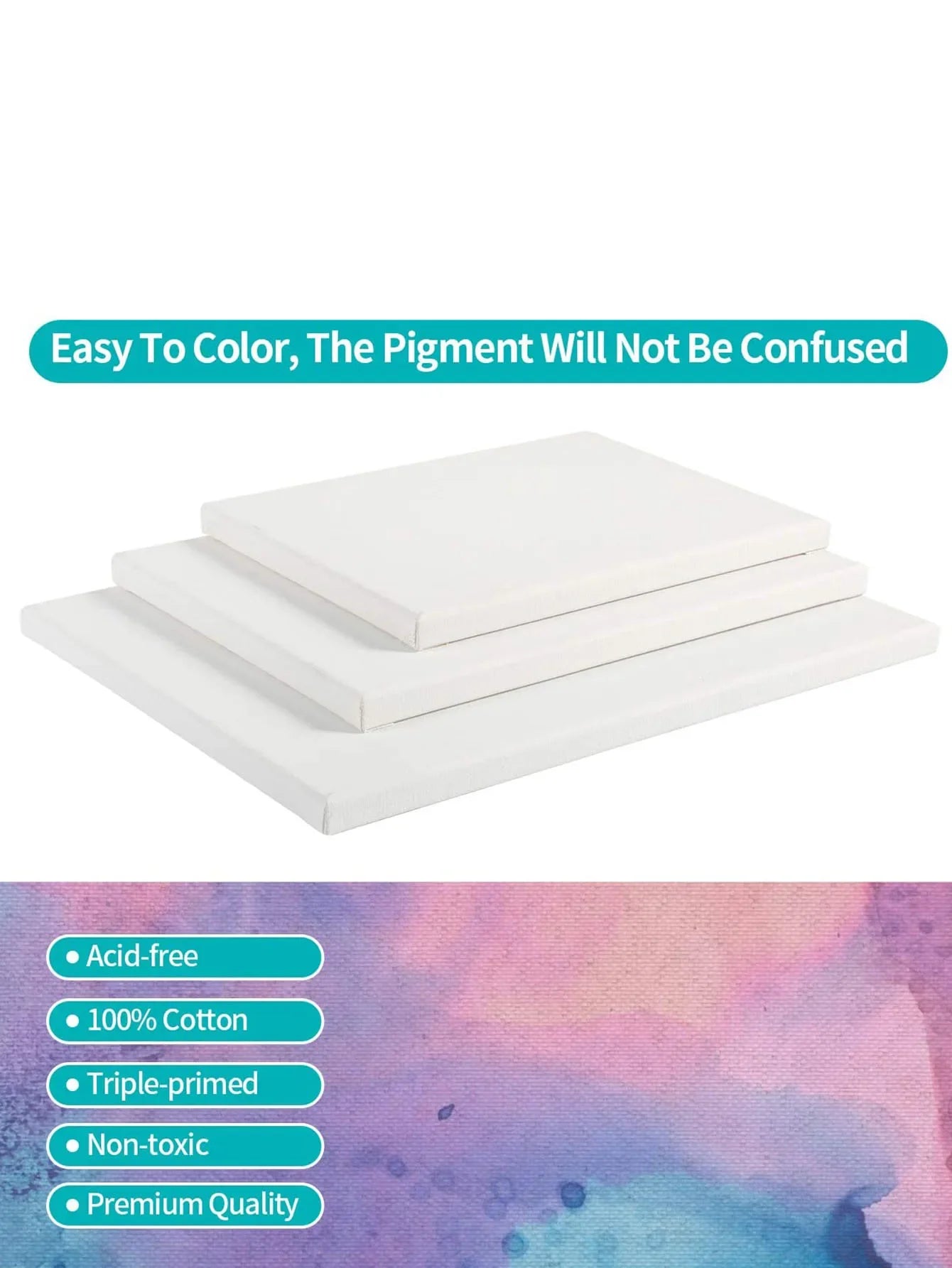 8x10" Artist Canvas Boards Primed White Stretched Canvas