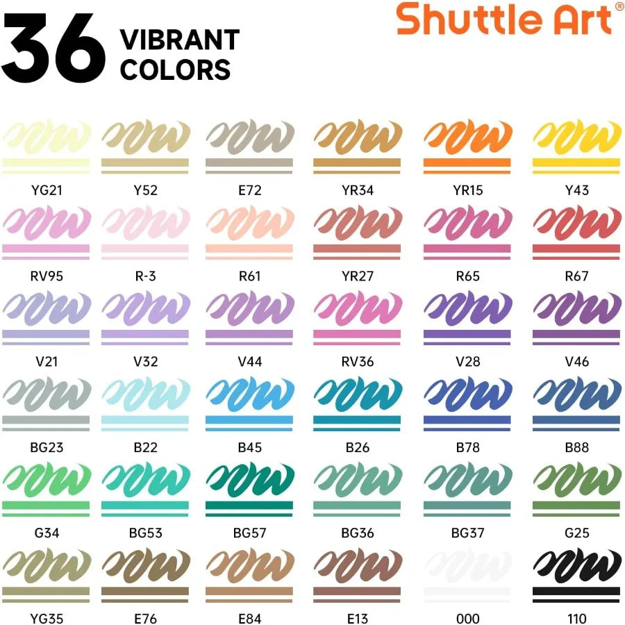 Students Automatic Ink Control Acrylic Paint Markers 36 Colors