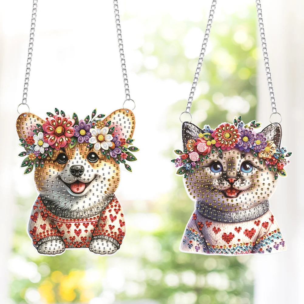 2Pccs Colorful Animal Diamond Painting Kit