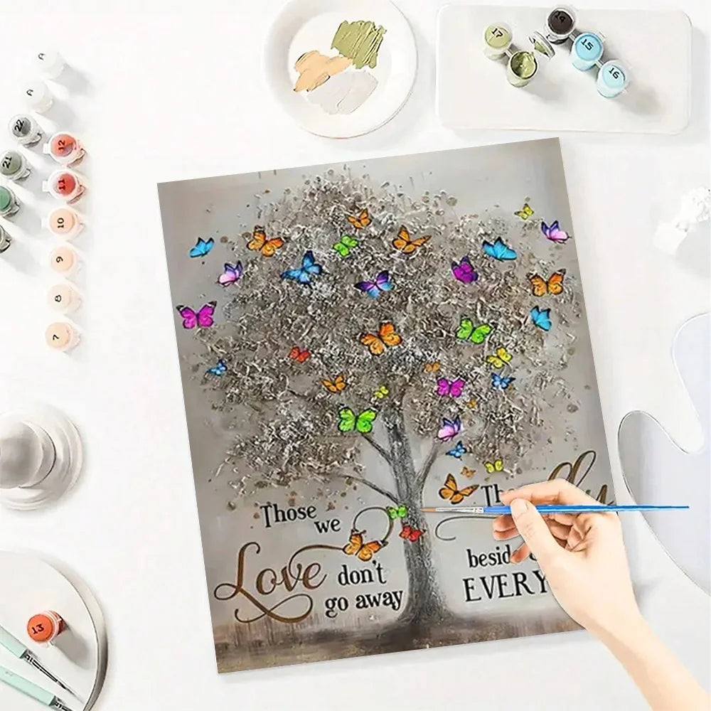 Tree Diy Art Paint By Numbers