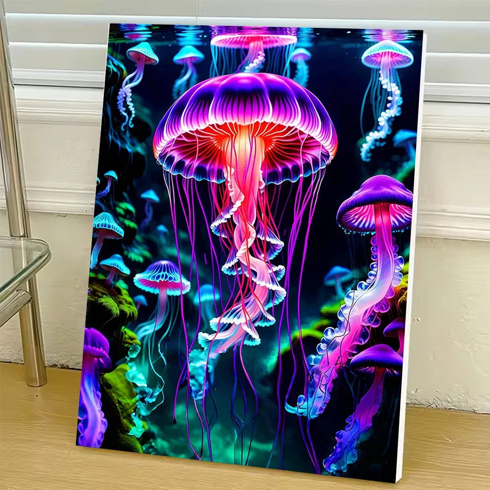 Diy Art Sea Animal Jellyfish Paint By Numbers