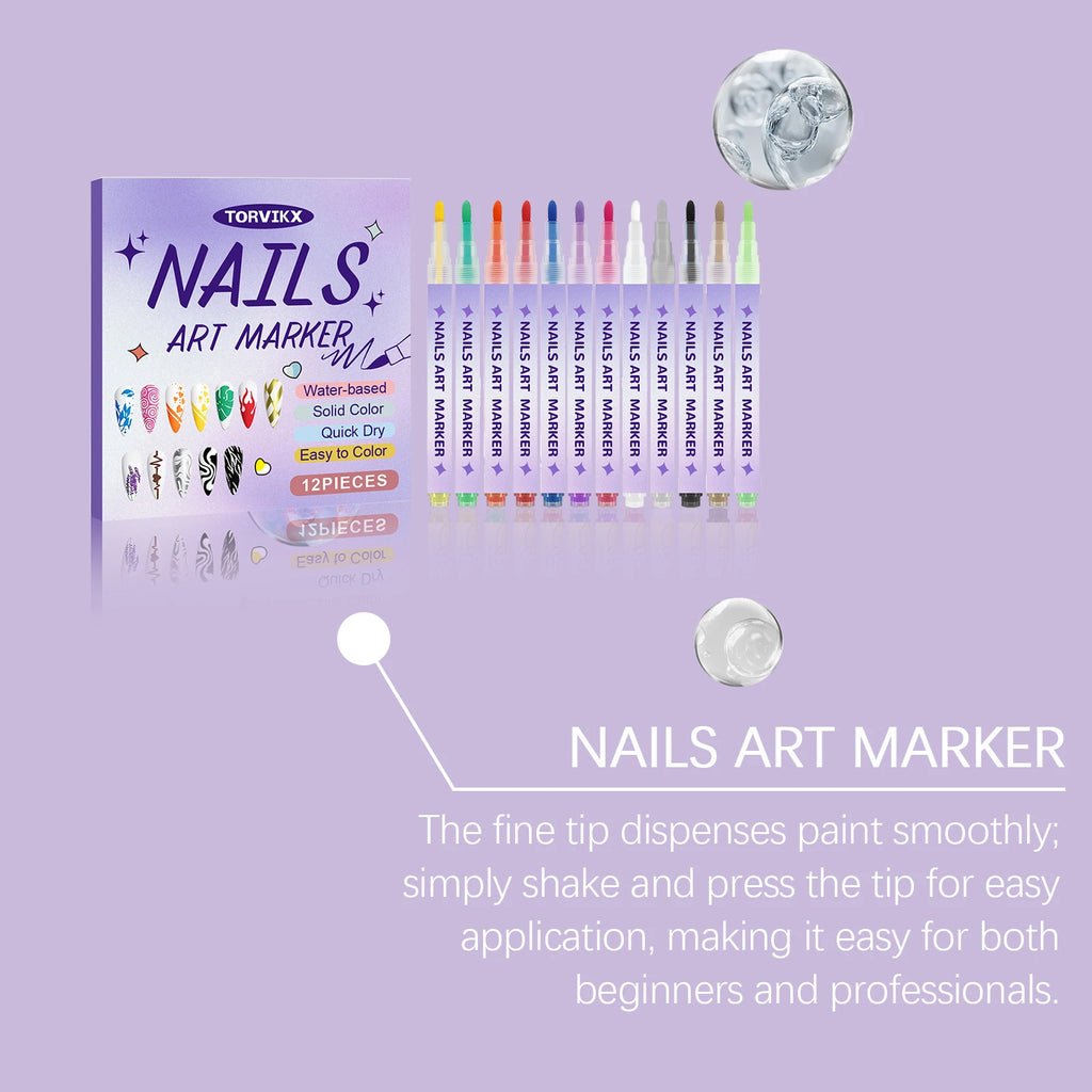 Nail Acrylic Graffiti Pen Drying Acrylic Paint Markers
