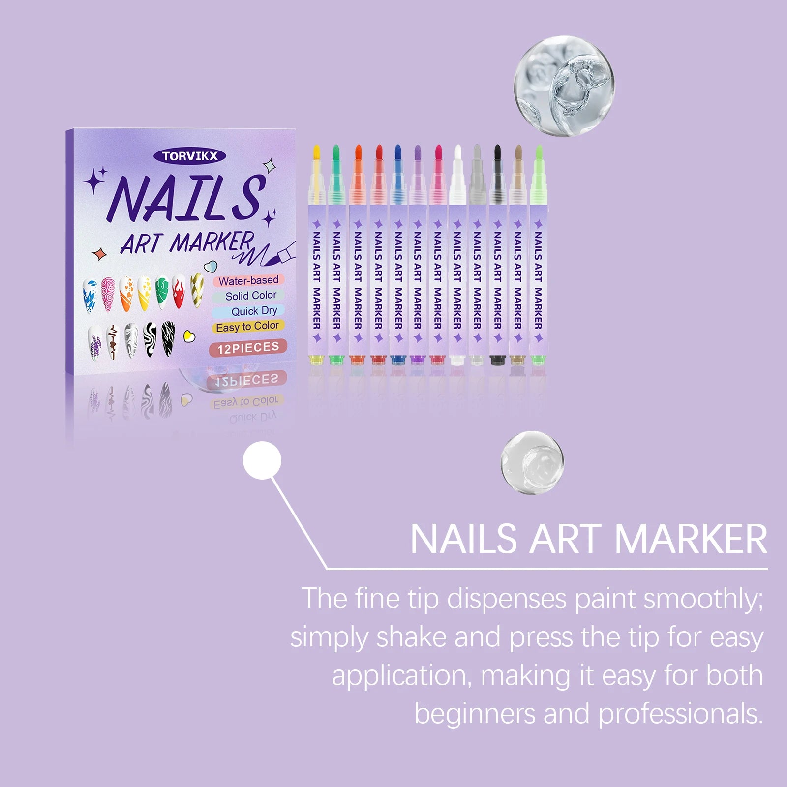 Nail Acrylic Graffiti Pen Drying Acrylic Paint Markers