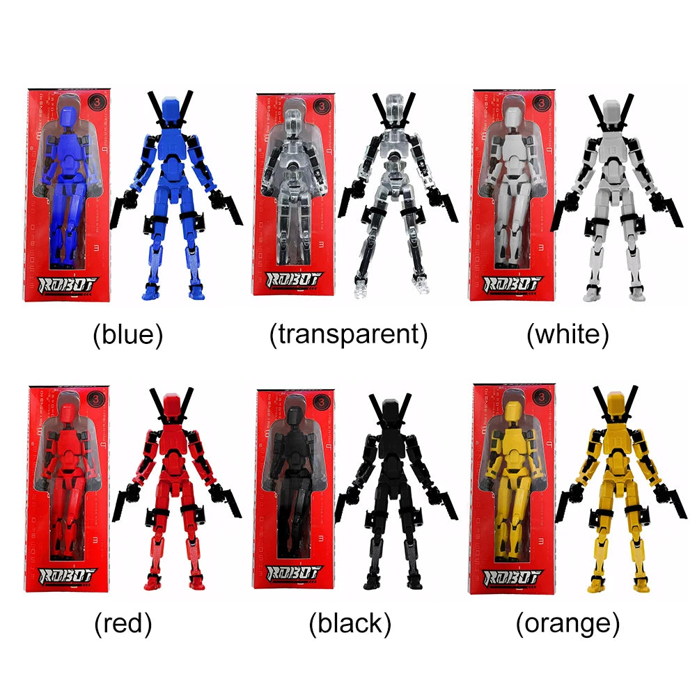 3D Printed Action Figure Multi-Jointed Action Figures Assembly