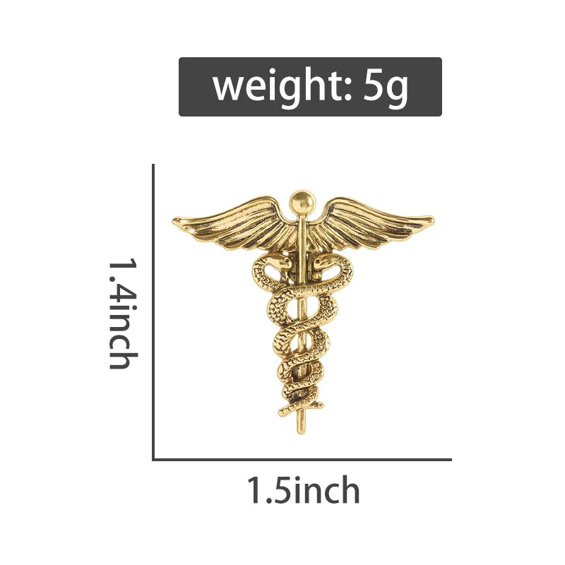 Custom Medicine Symbol Brooches Lapel Badges  Animal Jewelry Gift for Doctor Nurse Friends