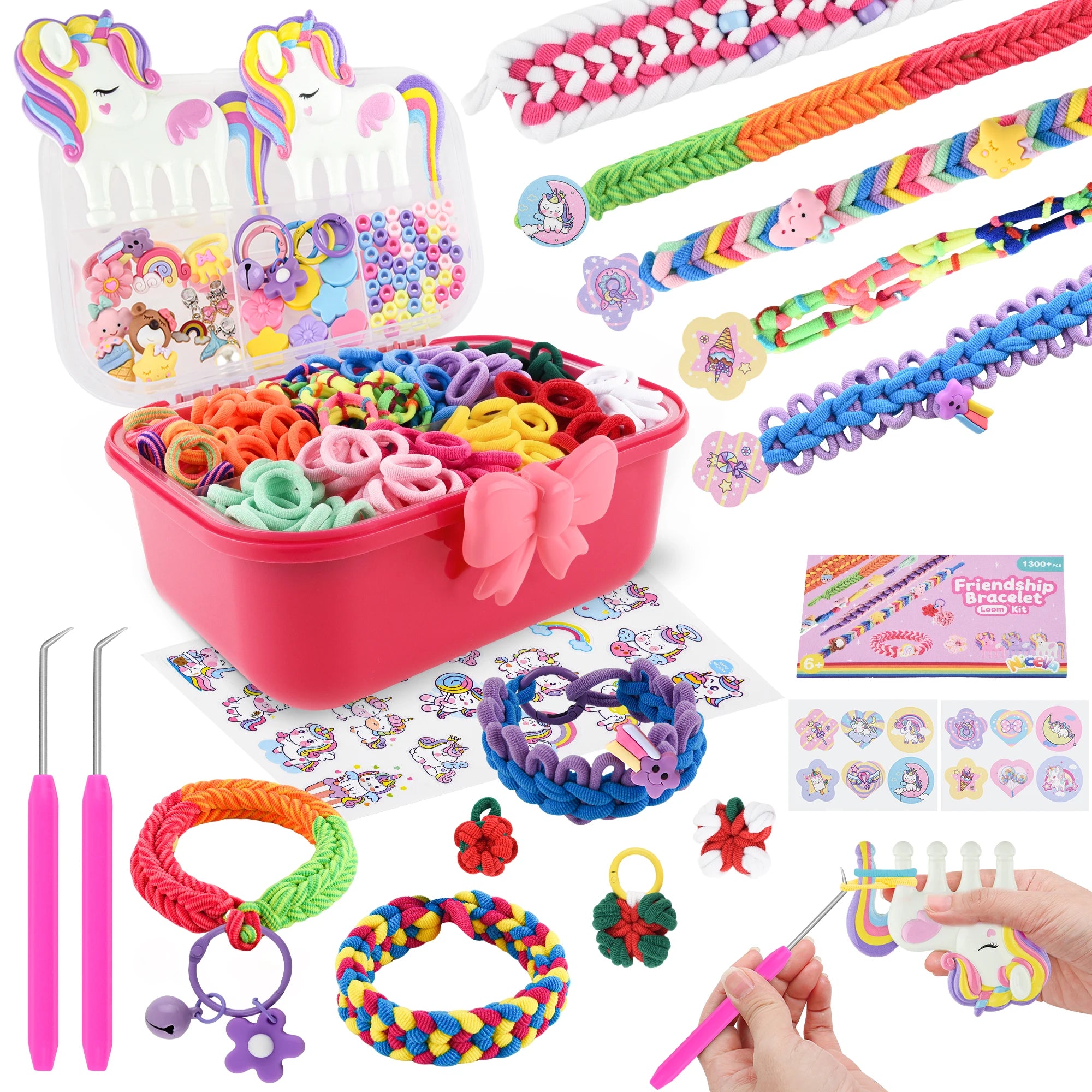 Bracelet Making Kit for Girls Rubber Band Friendship Bracelet