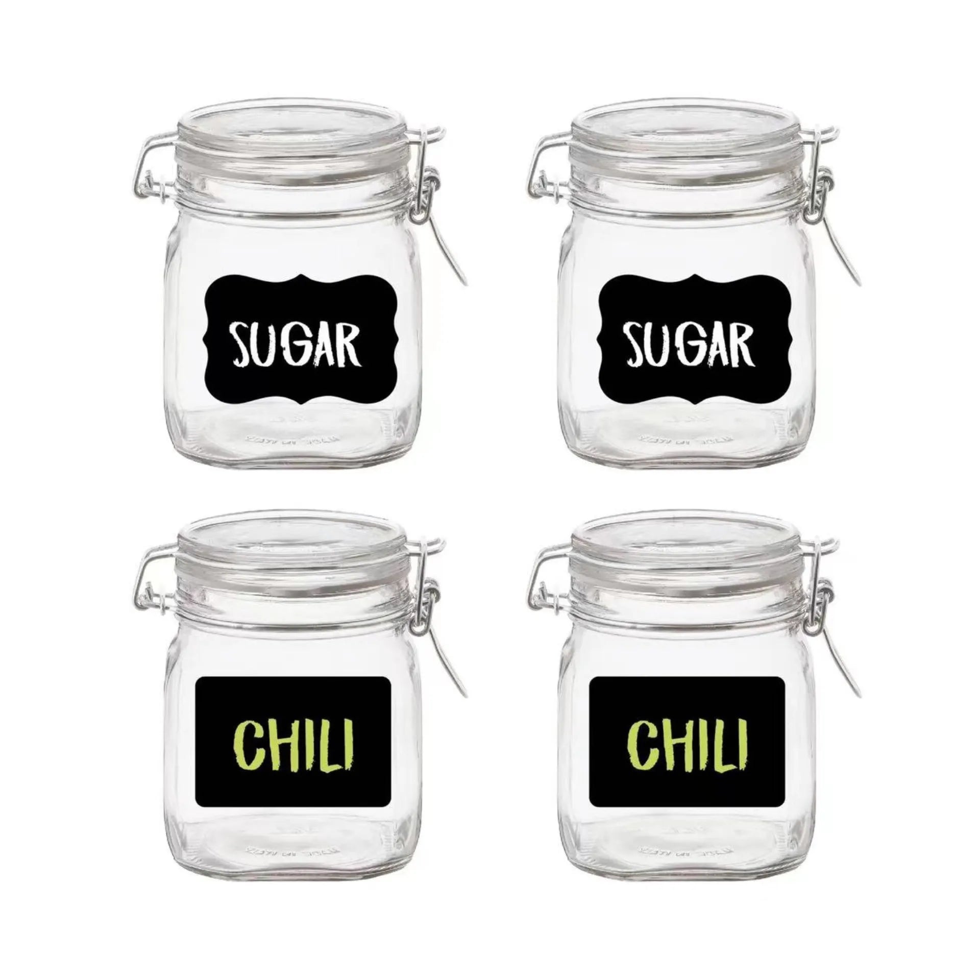 36pcs Write-On Stickers&Pen Set, Adhesive Labels for Kitchen, School,Office,Storage Boxes,Waterproof & Erasable,Irregular Shapes