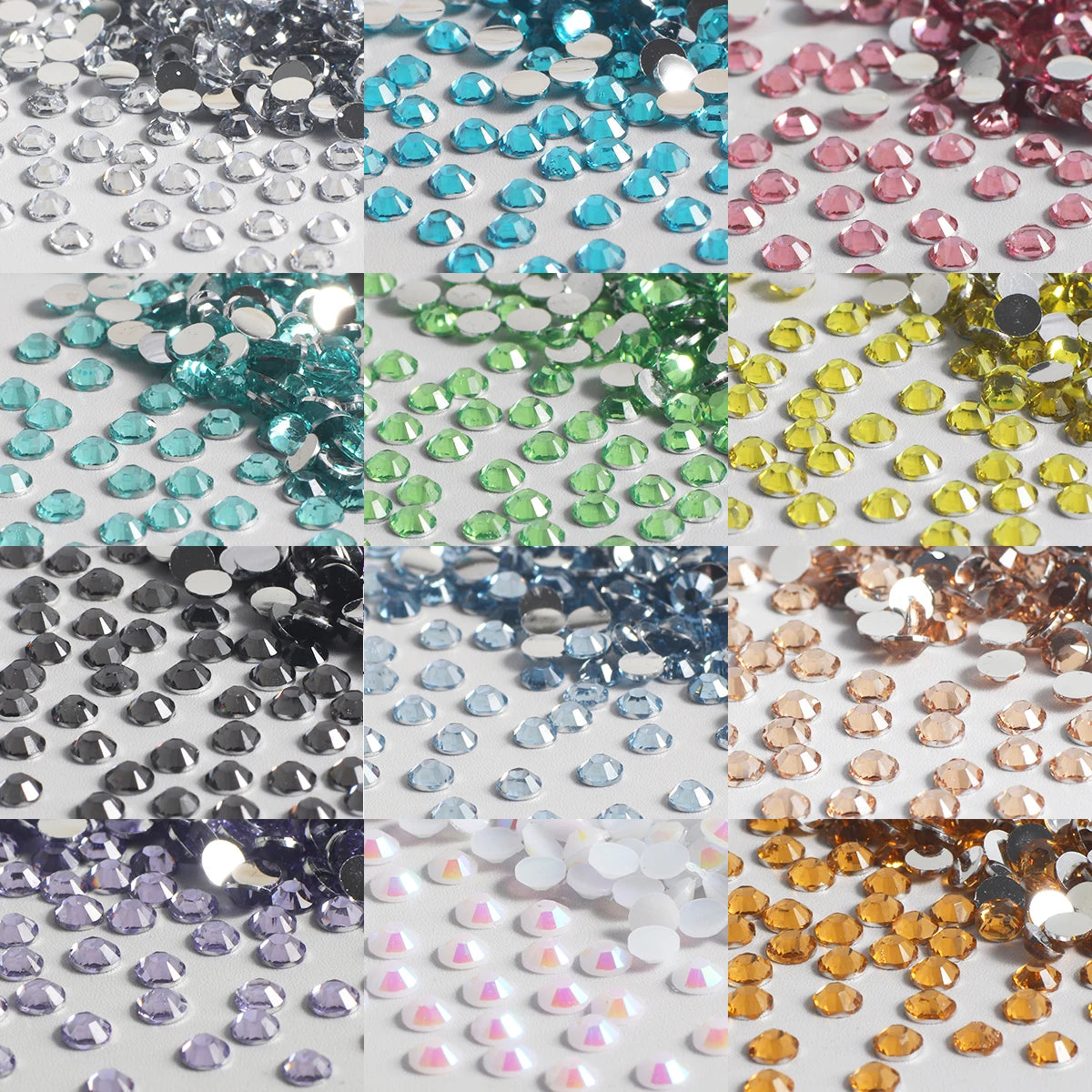 3D multi-color resin nail diamond kit