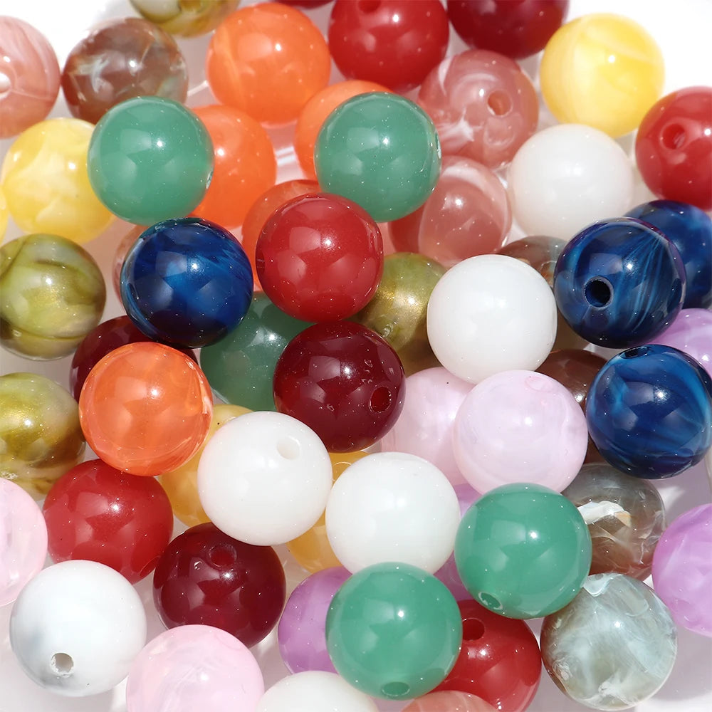 20pcs Dual Color  Stone Shape Loose Spacer Beads for DIY Jewelry