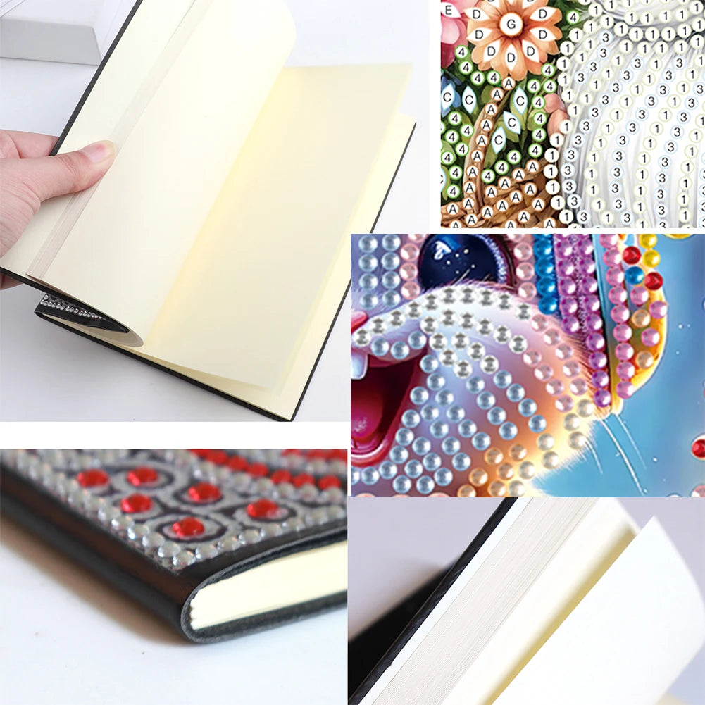 New 50-Page A5 Size 5D DIY Diamond Art Painting Notebook Kit