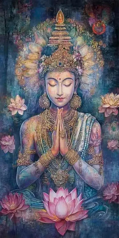 Abstract Buddha Large Size DIY Diamond Painting New Collection.