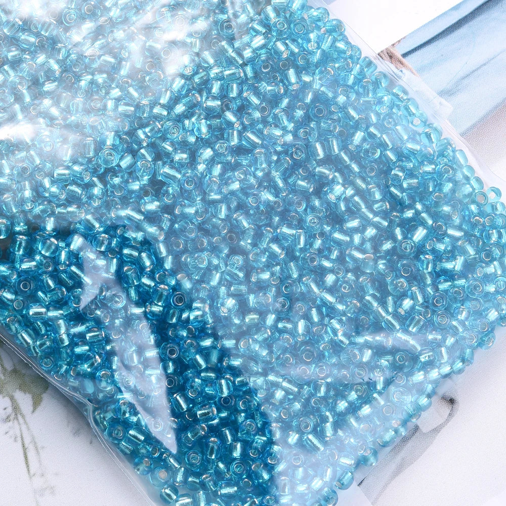 1000/500/200Pcs Glass Transparent Seed Bead Spacing Beads