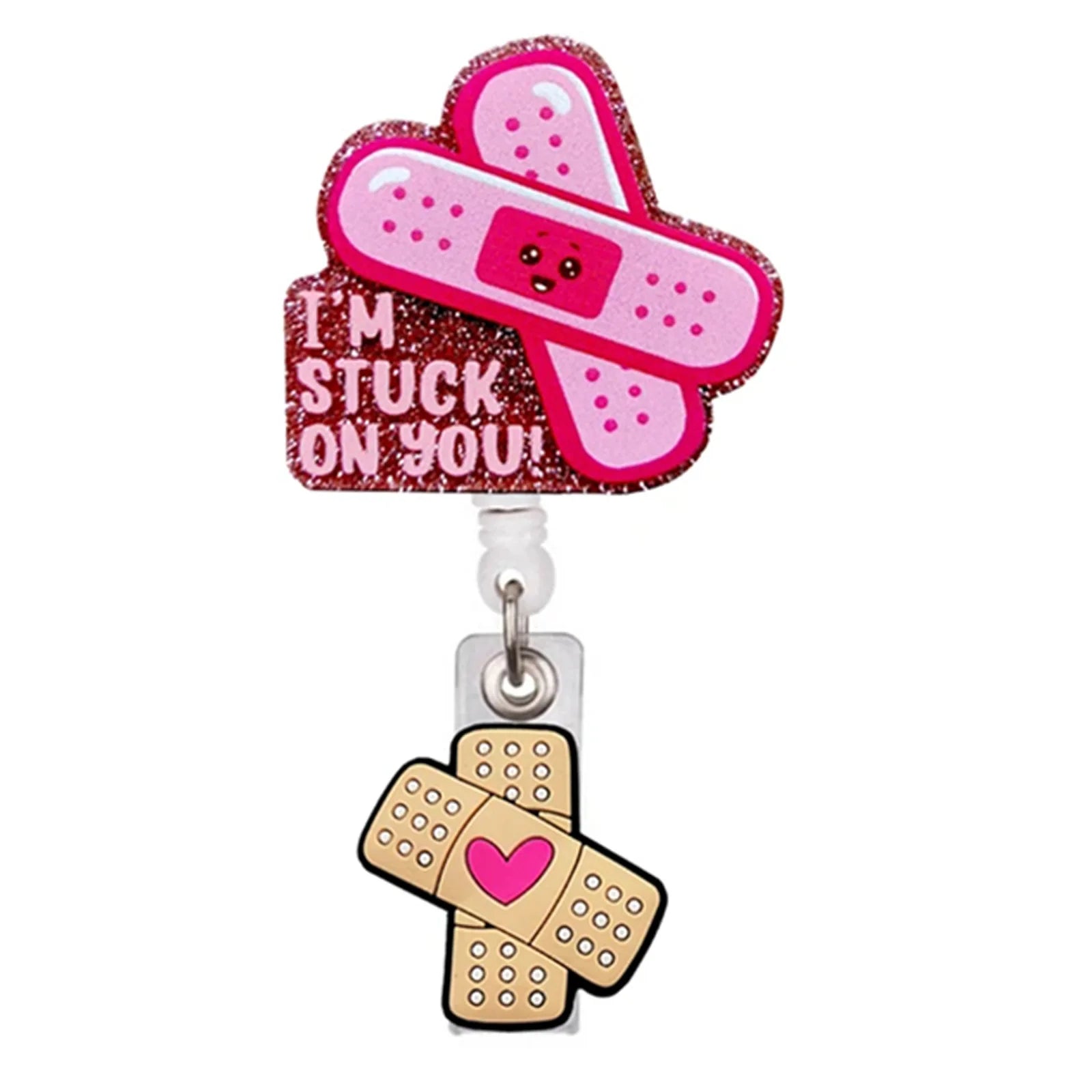 Creative Acrylic Heart Lung Brain Kidney Uterus Intestine Pattern Badge Reel Retractable