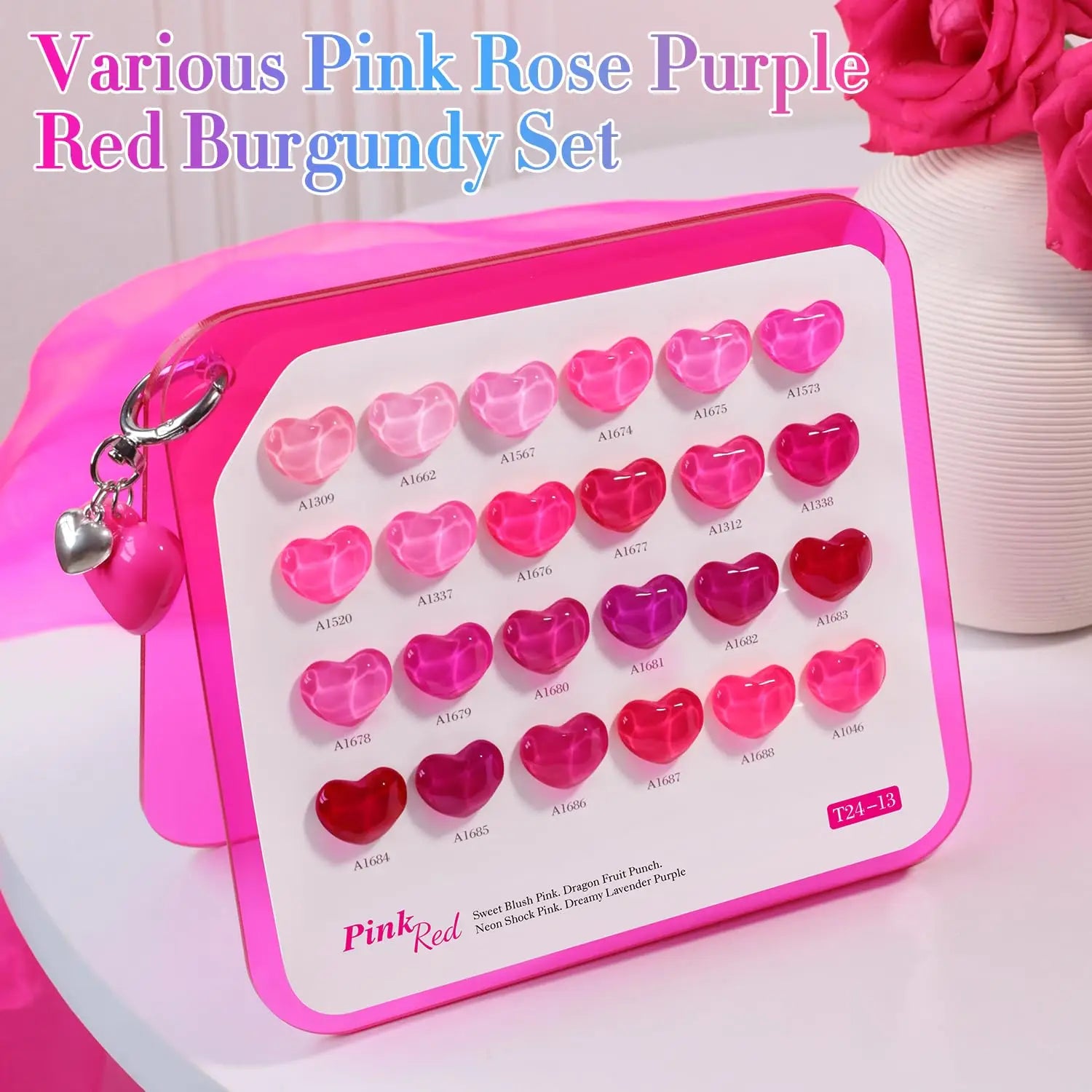 28Pcs Gel Nail Polish Set with Base & Top Coat, Soak Off, UV/LED Cured for DIY Manicure at Home