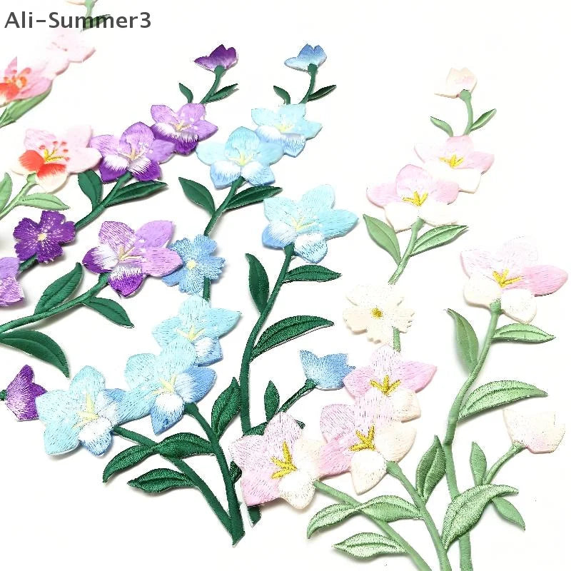 Flower Ironing Stickers Embroidered Patches Decals Skirts Clothing Accessories