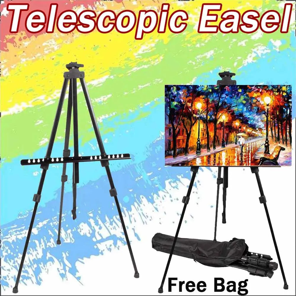 Easel Folding Tripod Stand Art Painting Board  Carry Bag
