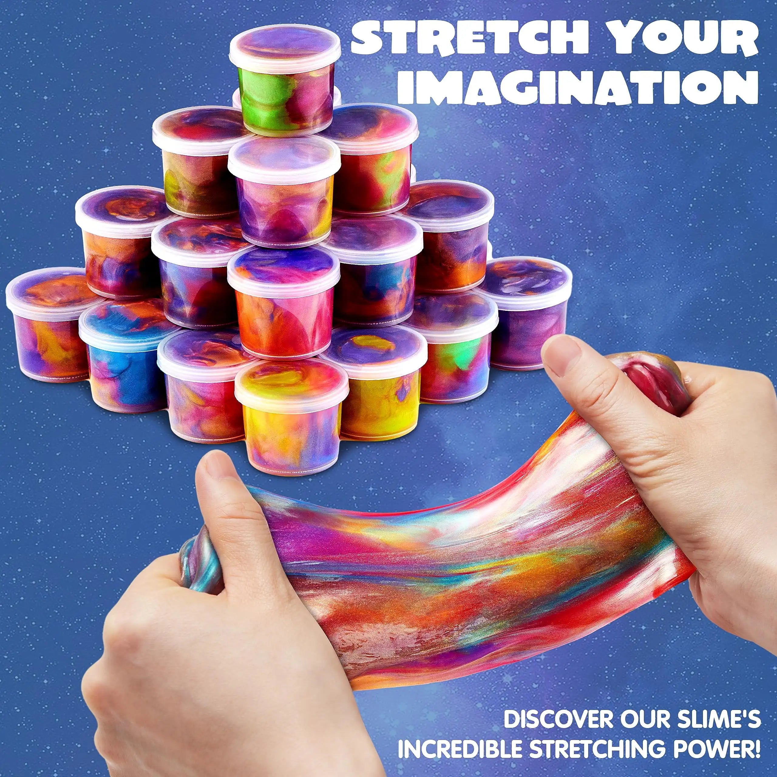 36 Pcs Galaxy Slime Cup Party Favors