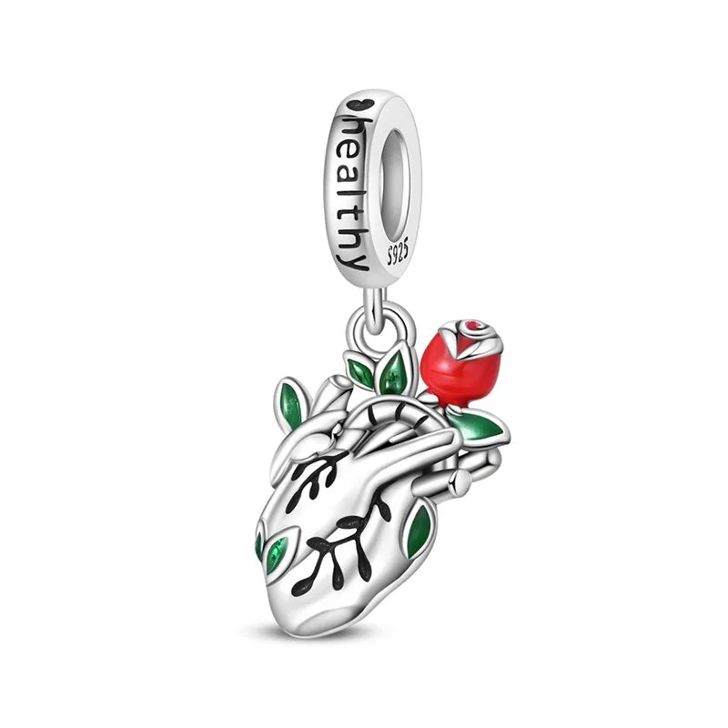 Original 925 Sterling Silver Charm Beads Medical Series
