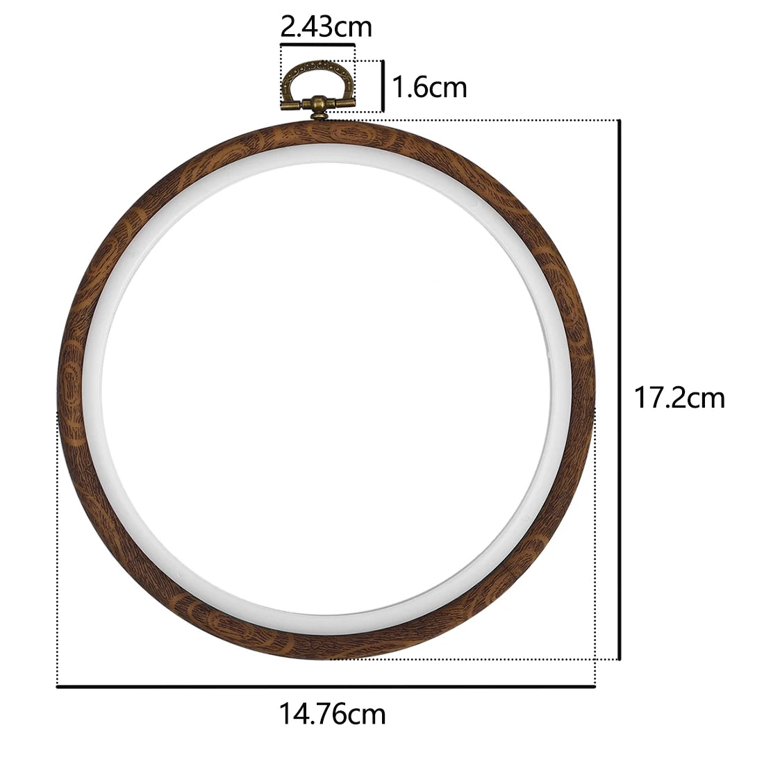 Round Wooden  Embroidery Hoop Rings For DIY Cross Stitch
