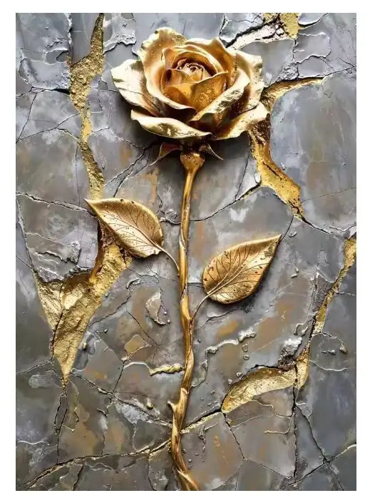 5D Diamond Painting Abstract Golden Tree Sailing Moon Decor Cross Stitch Kits