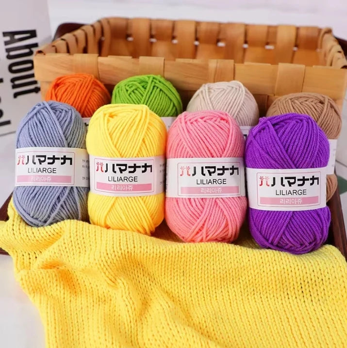 Milk Sweet Soft Cotton Baby Knitting Wool Yarn Thick Yarn