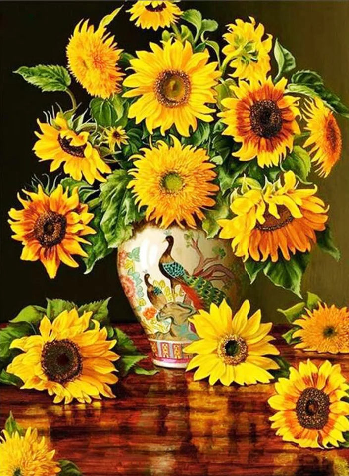 5D 120 Colors AB Fairy Dust Diamond Painting Flowers Mosaic Kits Full Square Round Embroidery DIY Gift Home Decoration