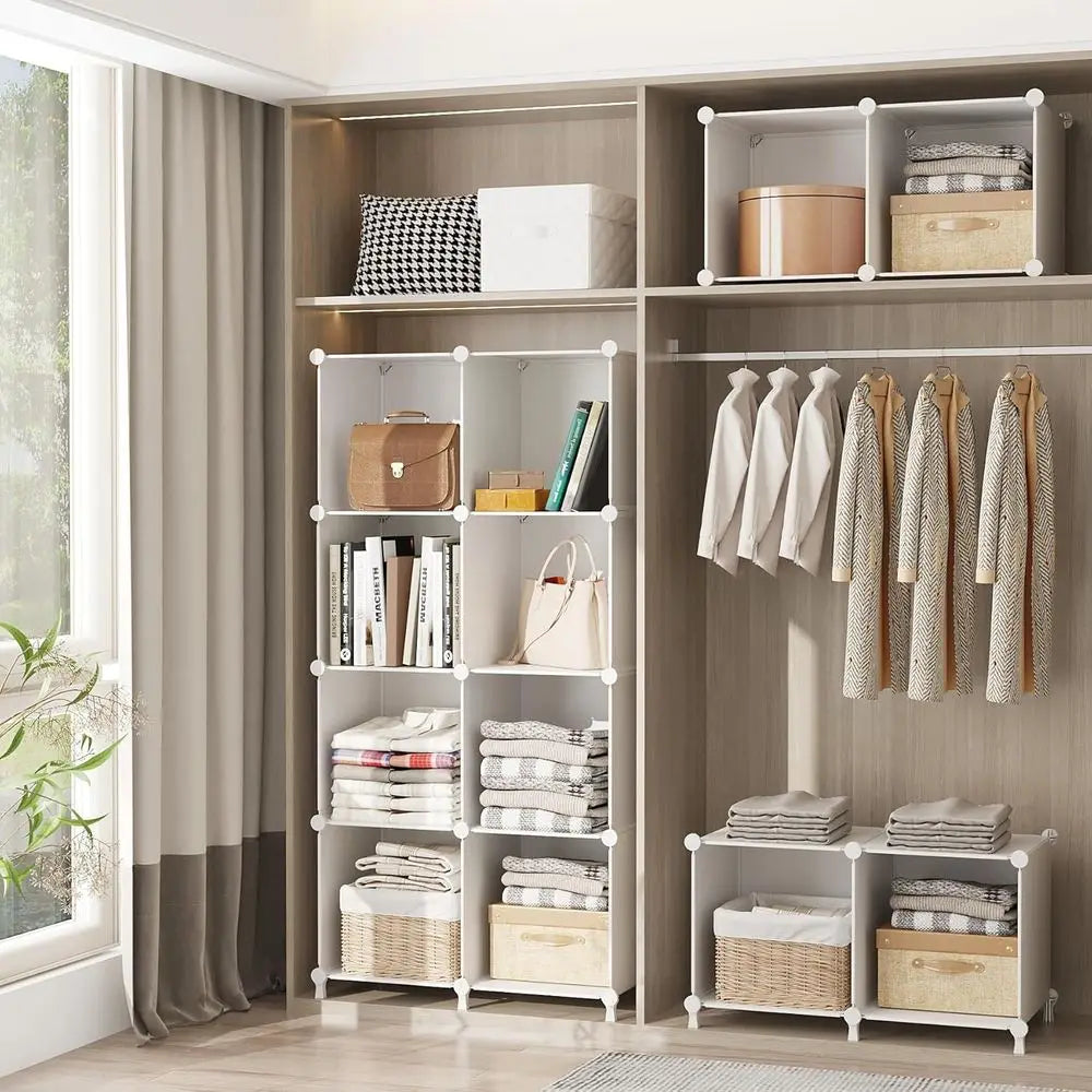 Cube Storage Organizer, Shelves, perfect for crafting accessories such as yarn and needles.