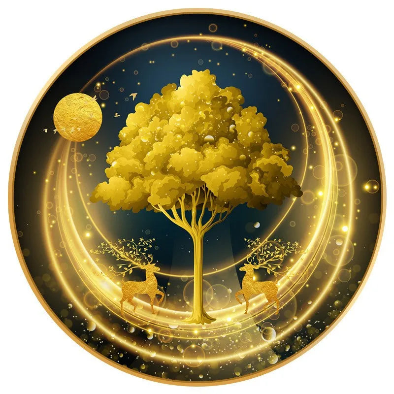 5D Diamond Painting Moonlight Elk DIY Diamond Art Embroidery Gift Office Living Room Home Decoration Diamond Cross Stitch Kits