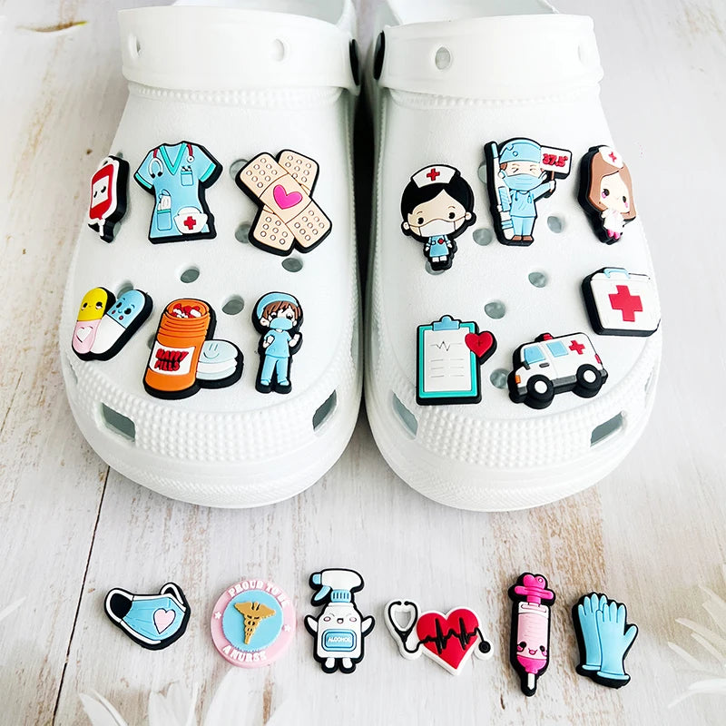 Nurse healthcare Shoe Charms Pin for Crocs Accessories Charms Clog