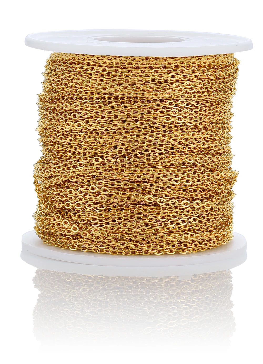 10 Meters Stainless Steel Chain,Gold&Steel Color Link for DIY Jewelry Making